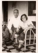 Con mi padre, 1955.