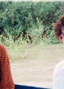 Con Milagros Mata Gil en el Orinoco, 1998.