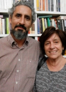 Con Garcilaso Pumar, Librería Lugar Común, 2014.